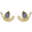 Rabinovich Unity Earrings - Gold/Transparent/Blue