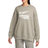 Nike Women's Sportswear Oversized Fleece Crew-Neck Sweatshirt - Dark Stucco/Sail