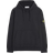 Stone Island Garment Dyed Cotton Fleece Hood - Black