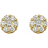 Nuran Lilja Stud Earrings - Gold/Diamonds