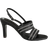 Shein Fashion Rhinestone Round Toe High Heel Sandals With Back Straps For Women