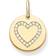 Thomas Sabo Love Bridge Heart Disc Pendant - Gold/White