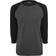 Urban Classics Contrast 3/4 Sleeve Raglan T-shirt - Charcoal/Black