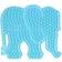 Hama Beads Maxi Transparent Pegboard Elephant 8201