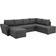 Stanford LUX Grey Sofa 297cm 4 personers