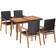 vidaXL 44075 Havemøbelsæt, 1 borde inkl. 4 stole