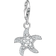 Thomas Sabo Charm Club Starfish Charm Pendant - Silver/Transparent