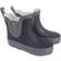 Mikk-Line Short Rubber Boots - Black/Grey