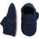 Melton Wool Soft Shoe w. Velcro - Navy