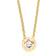 Blomdahl Grand Bezel Necklace - Gold/Transparent