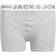 Jack & Jones Junior Sense Trunks 3-pack - Light Grey Mela/Black/White (12149293)