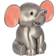 Nordahl Andersen Elephant Money Bank with Ear Tinned