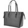 Michael Kors Voyager Medium Crossgrain Leather Tote Bag - Black