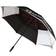 TaylorMade Double Canopy Golf Umbrella - Black/White/Charcoal