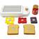 MaMaMeMo Wooden Toaster Set