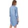 Vero Moda Shirt Midi Kjole - Blue/Light Blue Denim