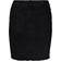 Pieces Frayed Hem Denim Mini Skirt - Black Denim