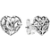 Pandora Family Tree Heart Stud Earrings - Silver