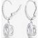 Swarovski Sparkling Dance Earrings - Silver/White