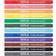 Colour Broad Fibre Tip Marker 12-pack