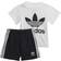 adidas Infant Trefoil Shorts Tee Set - White/Black (FI8318)