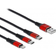 DeLock USB A-Lightning/2USB C 2.0 0.3m