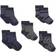 Minymo Socks 5-pack - Dark Grey Melange (5079-131)