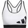 adidas Believe This Medium-Support Workout Logo Bra - White/Black