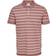 Only & Sons Striped Polo Shirt - Red/Burlwood