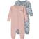 Name It Zip Nightsuit 2-pack - Pink/Pale Mauve (13189057)