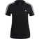adidas Women's Loungewear Essentials Slim 3-Stripes T-shirt - Black/White