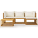 vidaXL 45916 Loungesæt, 1 borde inkl. 3 sofaer