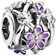 Pandora Openwork Daisy Charm - Silver/Purple