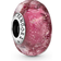 Pandora Wavy Fancy Murano Glass Charm - Silver/Pink