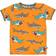 Småfolk Short-sleeved T-shirts - Orange with Shark Print