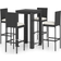 vidaXL 3064794 Barsæt, 1 borde inkl. 4 stole