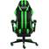 vidaXL Footrest Artificial Leather Gaming Chair - Black/Green
