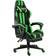 vidaXL Footrest Artificial Leather Gaming Chair - Black/Green