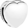 Pandora Simple Heart Clip Charm - Silver