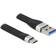 DeLock Flat USB A-USB C 3.1 (Gen.2) 0.1m