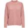 Only High Neck Knitted Pullover - Pink/Mahogany Rose