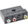 Gembird SCART-3RCA/S-video M-F Adapter