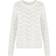 Pieces Bibi Patterned Knitted Top - Cloud Dancer