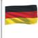 vidaXL Det tyske flag 90x150cm