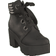 Johnny Bulls Mid Lace Boot - Black/Silver