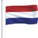 vidaXL Det hollandske flag 90x150cm