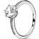 Pandora Sparkling Crown Solitaire Ring - Silver/Transparent
