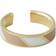 Design Letters Striped Candy Ring - Gold/Beige/White