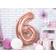 PartyDeco Foil Balloon Number 6 86cm Rose Gold