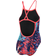 Zone3 Women's Aztec 2.0 Strap Back Swim Suit - Navy/Red/Blue